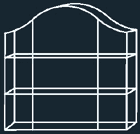 Luxus Sammler Vitrine Crystal, glanz-vernickelt, 27,5 x 28 x 8 cm, ohne Beleuchtung